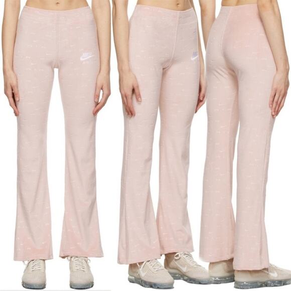Nike Air Velour Baby Pink Logo Pants Size S - Picture 4 of 11